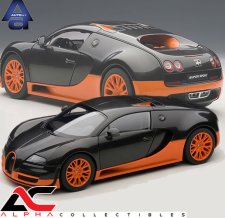 BUGATTI VEYRON SUPER SPORT (CARBON BLACK/ORANGE SIDE SKIRTS)
