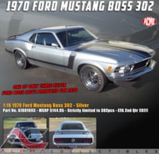 PRESALE - 1970 FORD MUSTANG BOSS 302 (SPECIAL ORDER SILVER)
