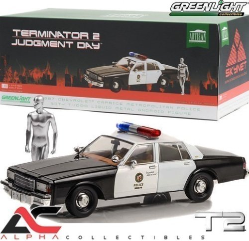 1987 CHEVROLET CAPRICE (TERMINATOR 2 JUDGEMENT DAY) WITH T-1000 FIGURE