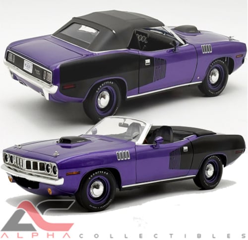 PRESALE - 1971 PLYMOUTH HEMI CUDA CONVERTIBLE (PLUM CARZY PURPLE)