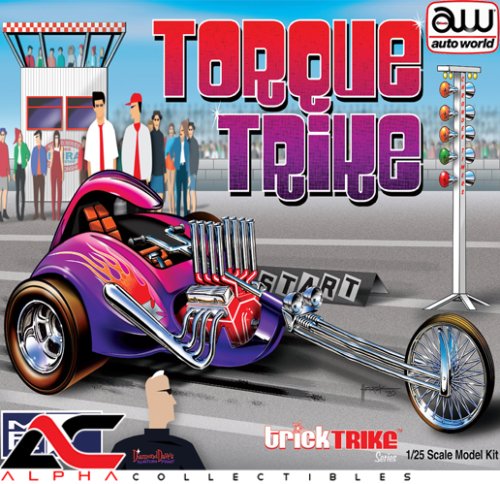 TORQUE TRIKE V8 DRAG RACING CHOPPER (TRICK TRIKE) MOTORCYCLE (MODEL KIT)